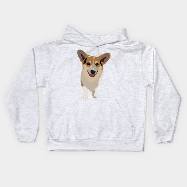 Corgi Kids Hoodie by smoochugs